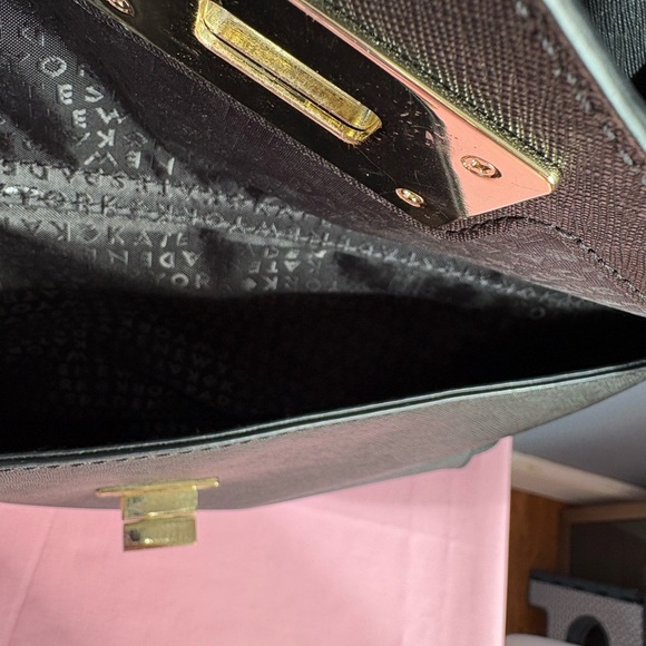 Kate Spade Post Street Halsey Black Leather Work Tote Bag - Picture 5 of 12